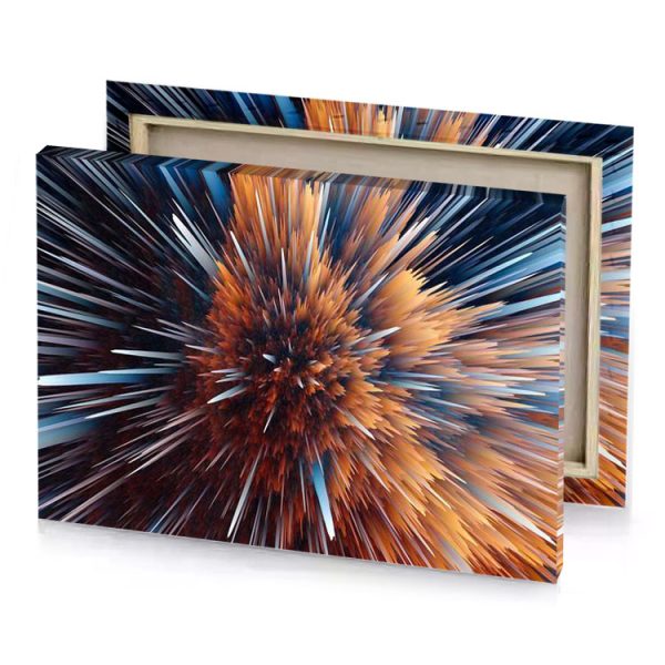a star burst in the sky zinnwaldite brown canvas - Image 4