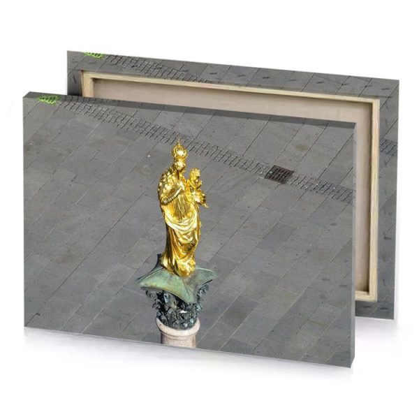 a statue of woman on pedestal peru canvas - Image 4