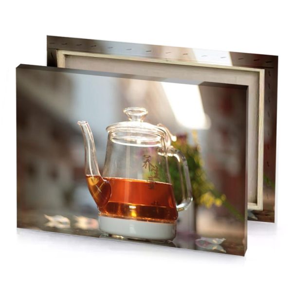 a tea pot with in it mahogany canvas - Image 4