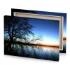 a tree is silhouetted against blue sky baby canvas - Image 4