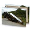 a truck that is sitting on the side of road bistre canvas - Image 4