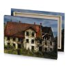 a very old house with red roof silver canvas - Image 4