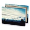 a view of mountain range with trees and clouds platinum canvas - Image 4