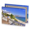 a view of the beach from balcony iceberg canvas - Image 4