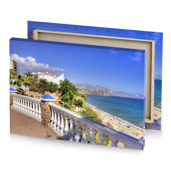 a view of the beach from balcony iceberg canvas - Image 4