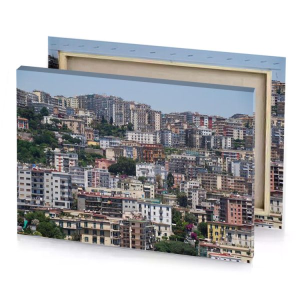 a view of the city tbilisi gray canvas - Image 4