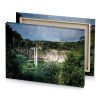 a waterfall in the jungle dim gray canvas - Image 4