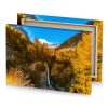 a waterfall in the mountains bistre canvas - Image 4