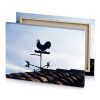 a weather vane on roof with rooster top platinum canvas - Image 4