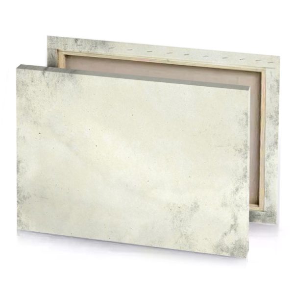 a white and gray background with rough texture eggshell canvas - Image 4
