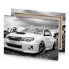 a white car parked in field next to other cars platinum canvas - Image 4