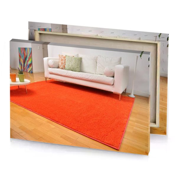a white couch flame canvas - Image 4
