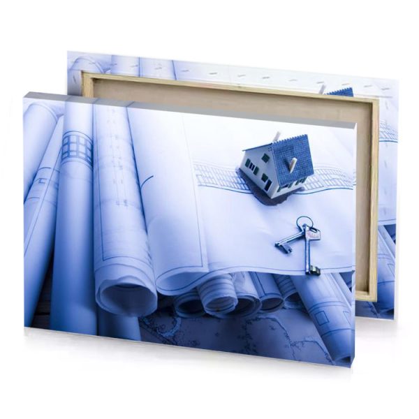 a white sheet of paper lavender canvas - Image 4