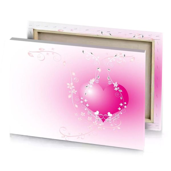 pink heart wallpapers cherry blossom canvas - Image 4