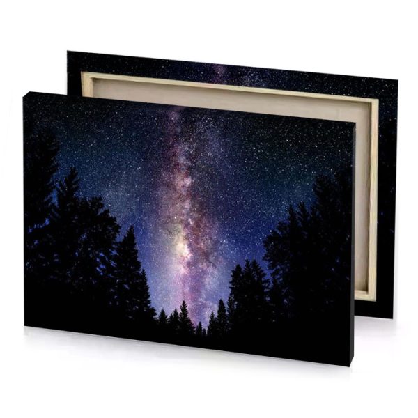 the milky and in night sky dim gray canvas - Image 4