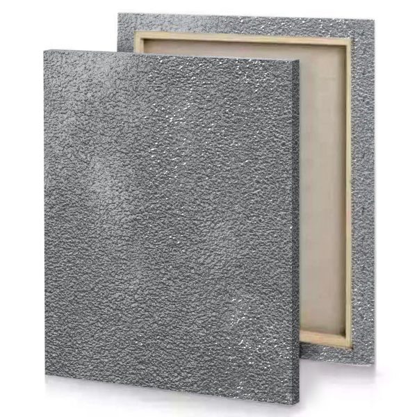 a black and white textured background gray canvas - Image 4