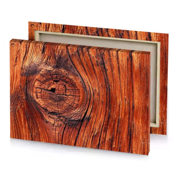 a close up of wood texture saddle brown canvas - Image 4