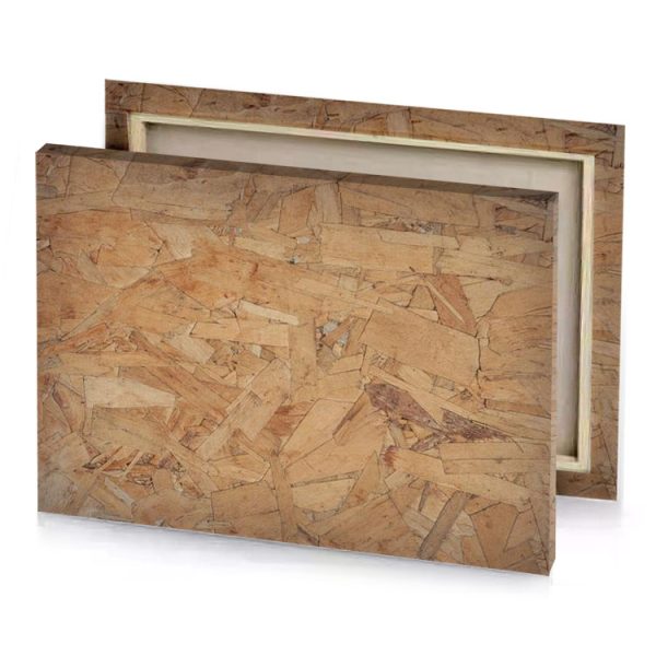 a close up of wooden floor with lot wood chips camouflage green canvas - Image 4