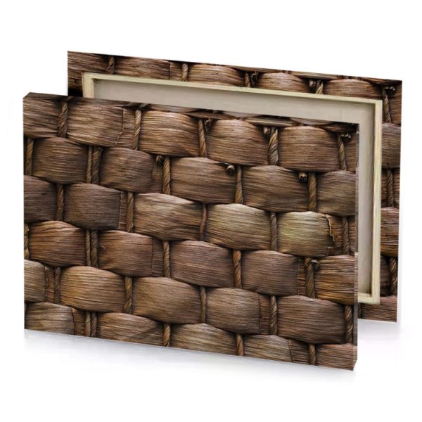 a close up of woven material canvas - Image 4