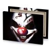 a clown with red nose and white face brown canvas - Image 4