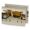 a couple of trucks that are next to each other saddle brown canvas - Image 4