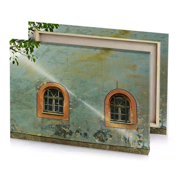 a couple of windows on building copper canvas - Image 4