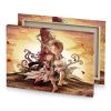 a couple sitting on top of hill with giant octopus bistre canvas - Image 4