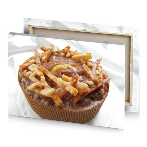 a cupcake with nuts and chocolate topping copper canvas - Image 4