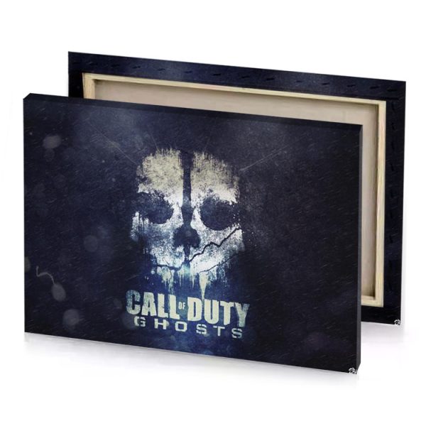 a dark background with skull on it charcoal canvas - Image 4