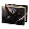 a demonic monster with large mouth and smoky black canvas - Image 4