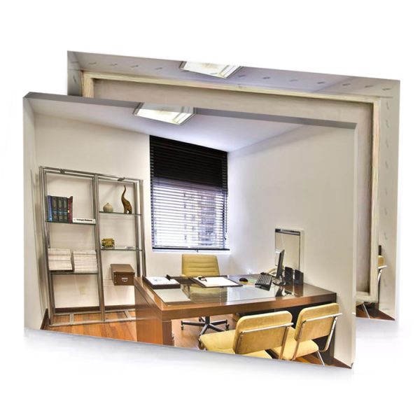 a desk with chair and book shelf lavender canvas - Image 4
