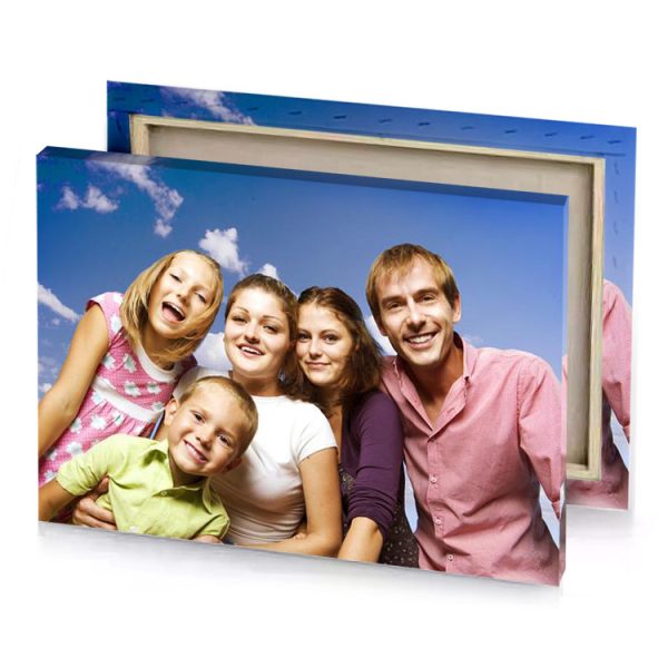 a family poses for picture in the park glaucous canvas - Image 4