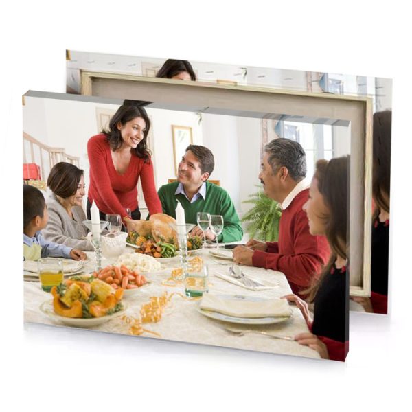a family sitting around table for thanksgiving dinner platinum canvas - Image 4