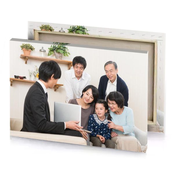 a family sitting on couch platinum canvas - Image 4