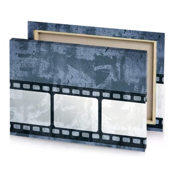 a film strip with gry texture platinum canvas - Image 4