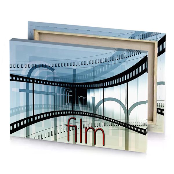 a film strip with in the middle slate gray canvas - Image 4