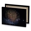 a fireworks is lit up the night sky garnet canvas - Image 4