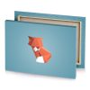 a fox in blue background outrageous orange canvas - Image 4