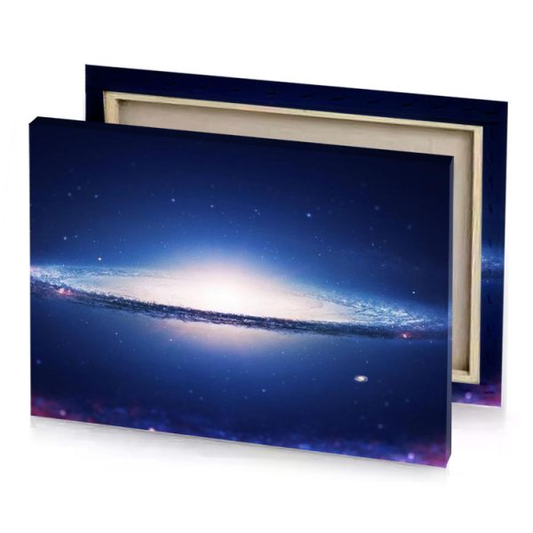 a galaxy with bright light in the middle lapis lazuli canvas - Image 4