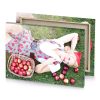 a girl laying on the grass with apples white smoke canvas - Image 4