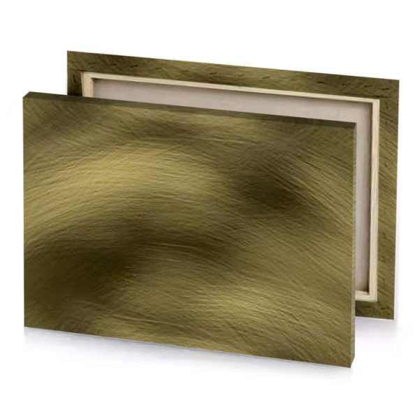 a gold background with white bistre canvas - Image 4