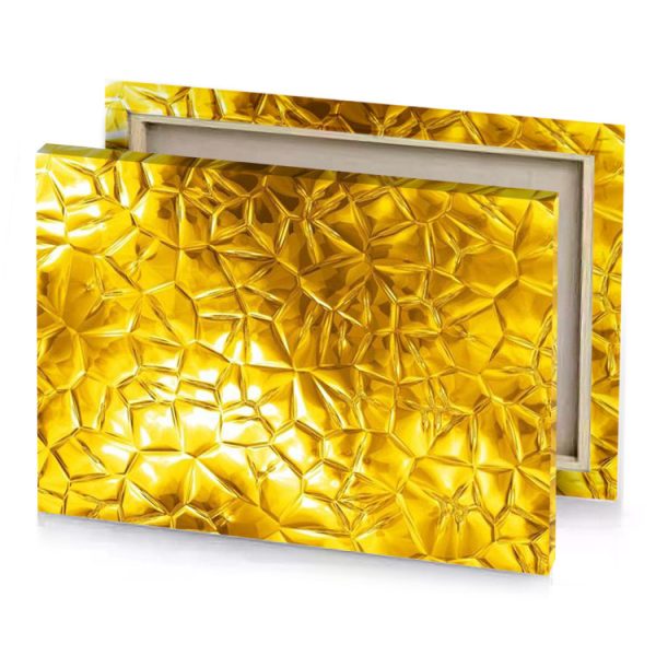 a gold foil background with lot of shiny dark golden rod canvas - Image 4
