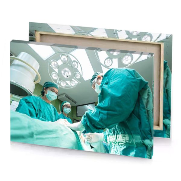 a group of surgeons in hospital operating charcoal canvas - Image 4