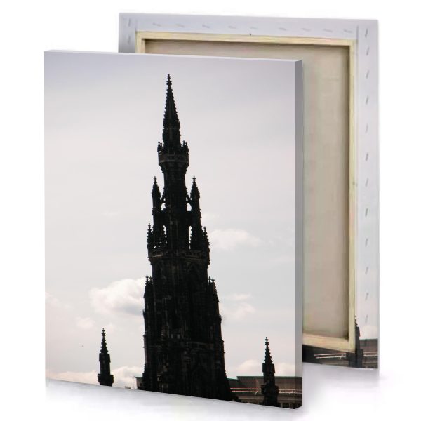 a large building with clock on the top platinum canvas - Image 4