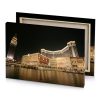 a large building with clock tower in the background dark khaki canvas - Image 4