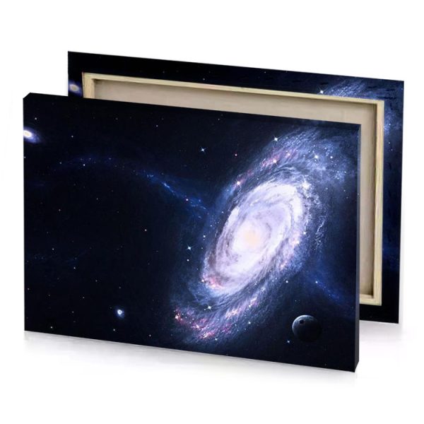 a large galaxy with disk in the middle lavender canvas - Image 4