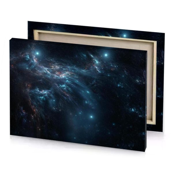 a large galaxy with many stars and nebulas charcoal canvas - Image 4