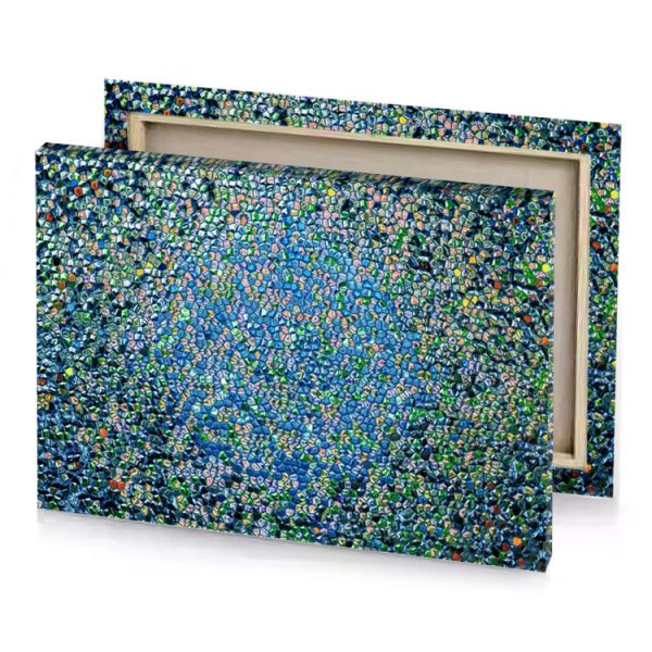 a large group of colorful glass shards canvas - Image 4