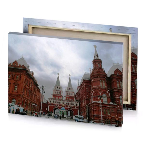 a large red building platinum canvas - Image 4