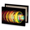 a light painting of circle banana yellow canvas - Image 4
